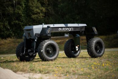 The IC12 is an unmanned and fully electric multipurpose carrier designed for precise and cost-effective agricultural operations. Photo: Uncrew Robotics