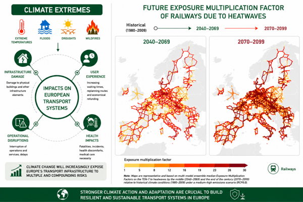 Research VUB: Europe’s transport infrastructure is not ready to face climate change