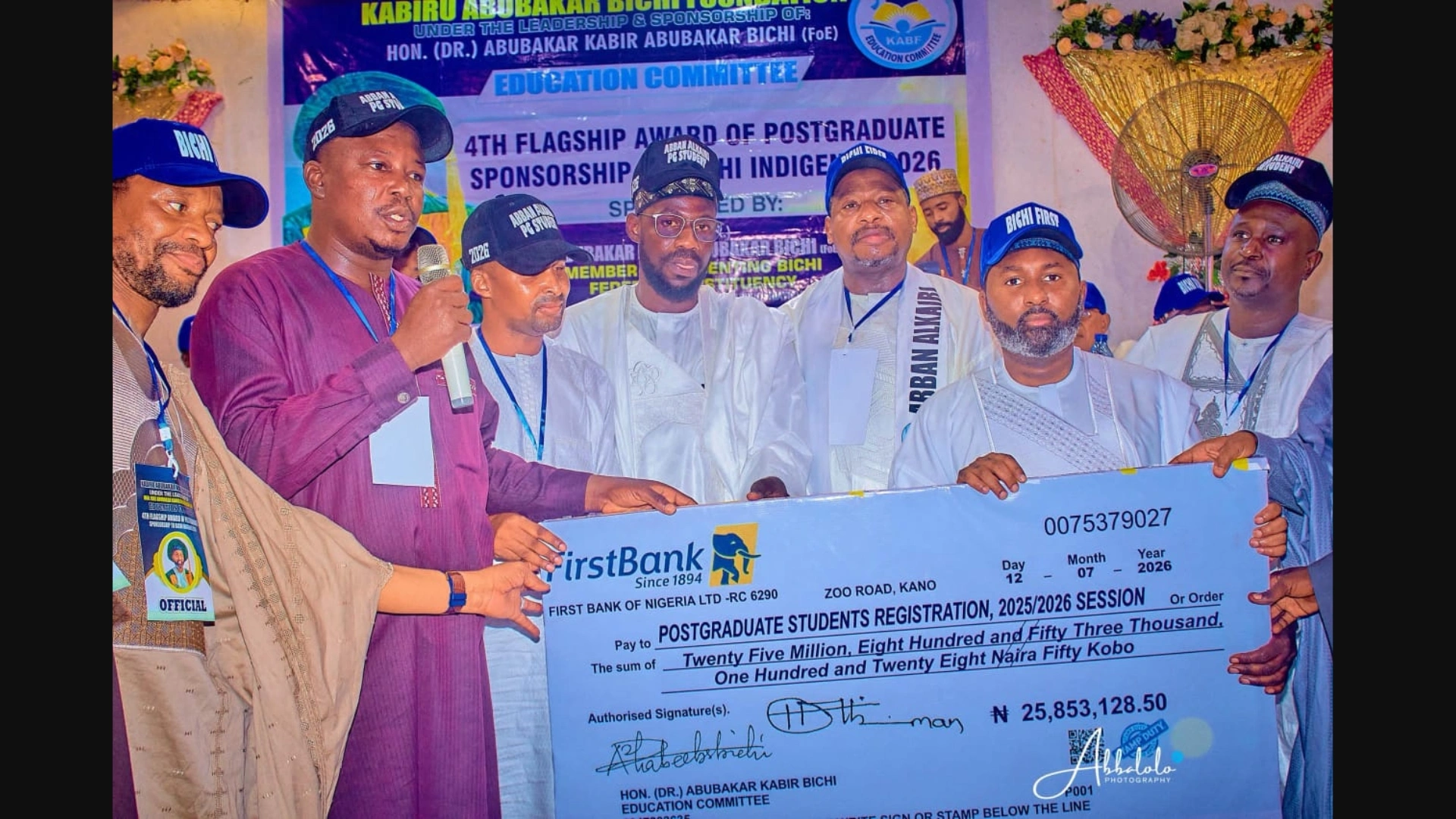 Abubakar Kabir Bichi awards ₦25.8m postgraduate scholarships to 122 constituents