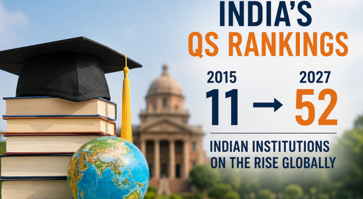 Indian Institutions In QS Rankings Rise From 11 To 52 - BW Education