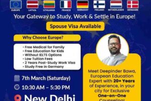 Study in Europe Day – Exclusive One-on-One Counselling Event in New Delhi - IssueWire