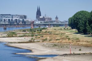 Worsening drought and record heat grip Europe, fuelling extraordinary wildfires and extremely low river flows