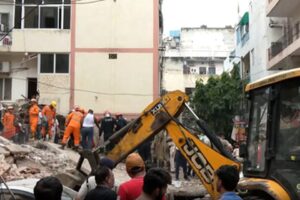 Six-storey building collapses in Delhi: Students call for help from rubble as rescuers race to find survivors