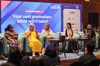 From left to right: Tariro Masukume, Education Relationships Lead, ACCA; Prof. Gisela Loehlein, Academic Director, De Montfort University Dubai; Ebru Goksu Yildirim, Executive, Leadership and Team Coach, Facilitator & Trainer, London Business School; Dr. Salma Soliman, Assistant Professor in Management, Heriot-Watt University Dubai; and Dr. Jamid Ul Islam, Associate Professor, Canadian University Dubai