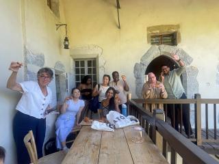 Tufts students in Talloires, France