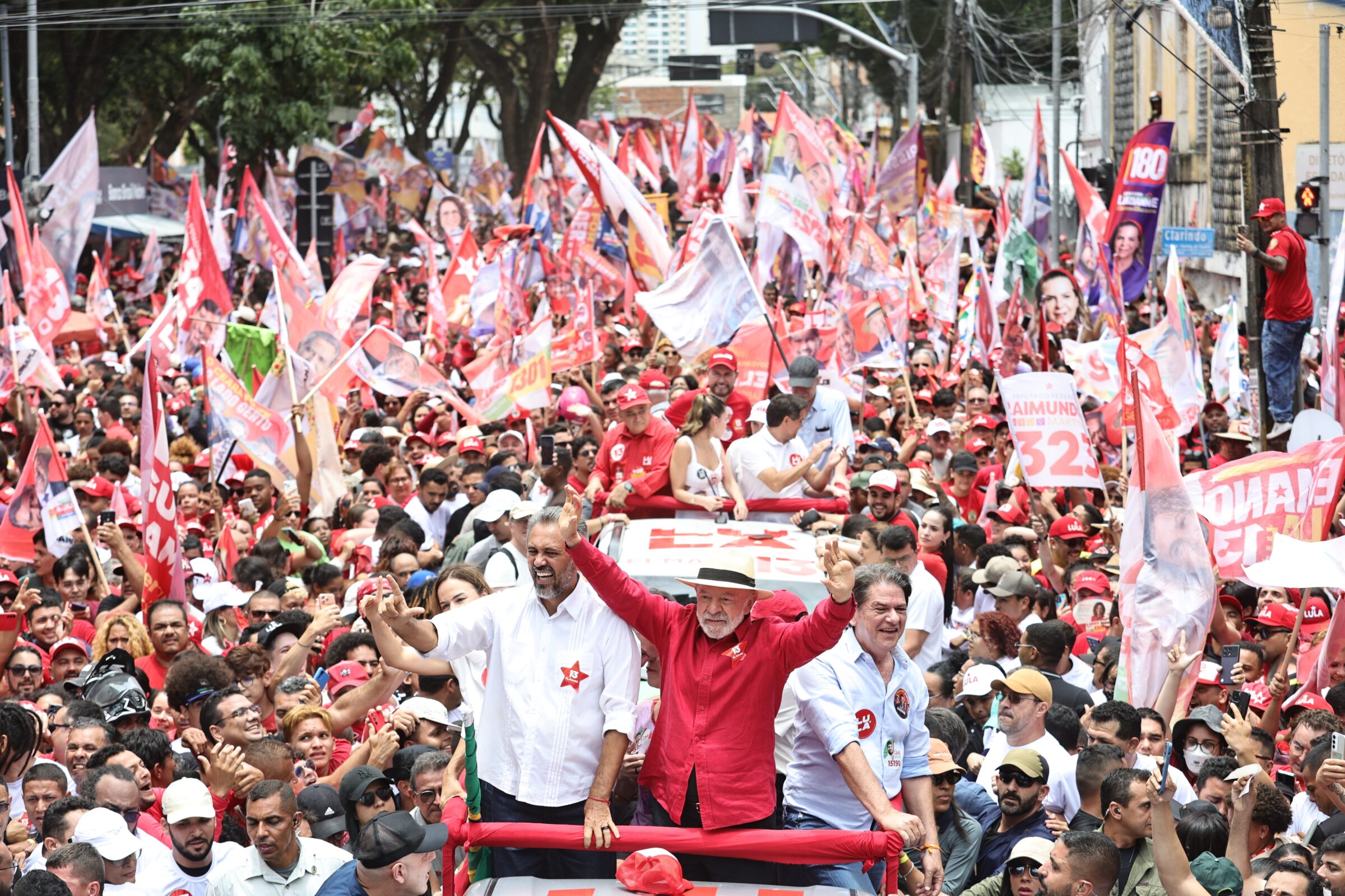Brazilian President and re-election candidate Lula at a campaign event in Fortaleza, Brazil, 29 September 2026, before Brazil's general elections on 04 October 2026