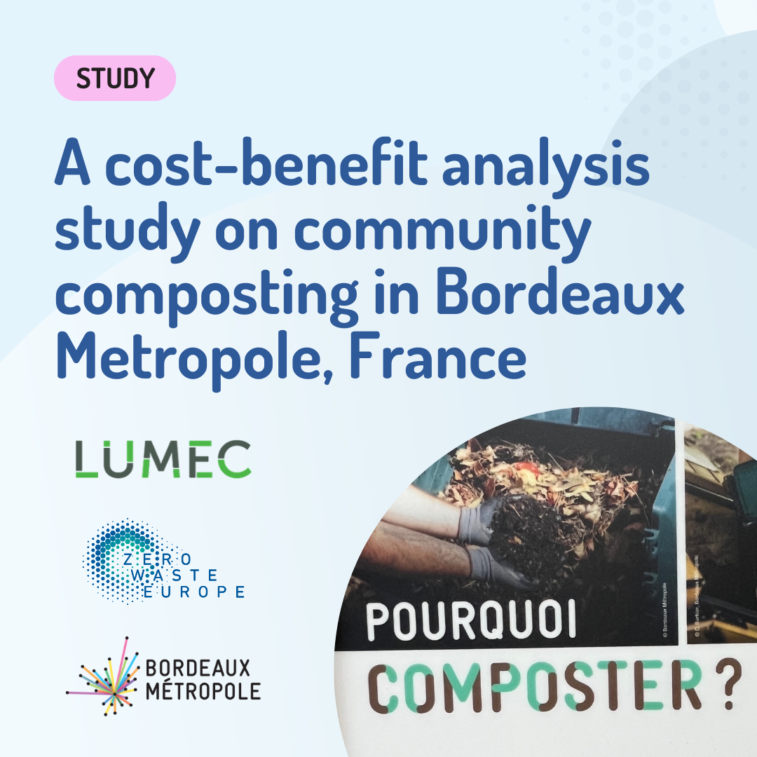 A cost-benefit analysis study on community composting in Bordeaux Metropole, France