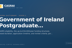 Government of Ireland Postgraduate Scholarship — CASRAI